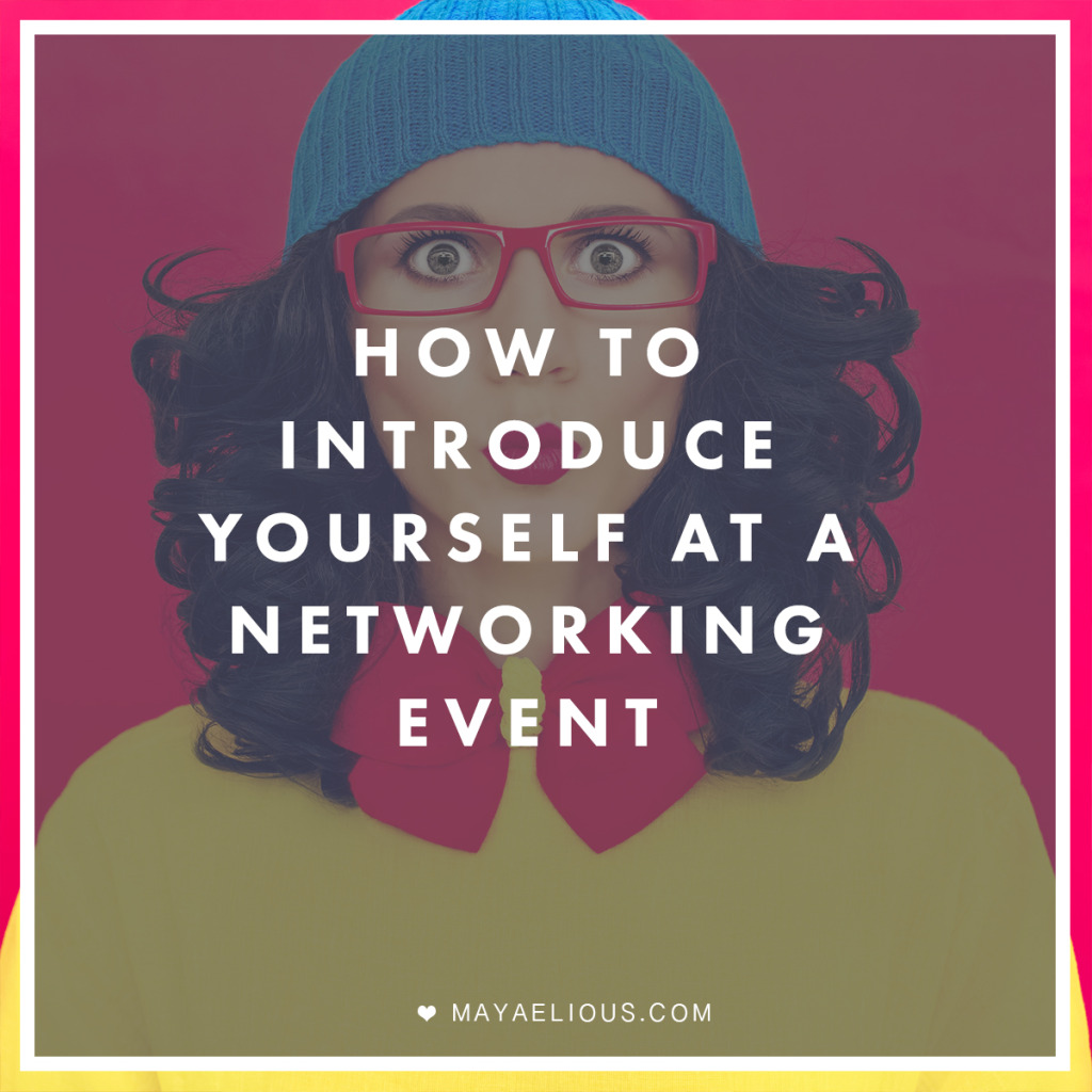 How to introduce yourself at a networking event